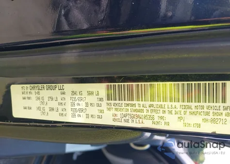 2010 Dodge Nitro Sxt из США, поврежденный, VIN 1D4PT5GK9AW105356